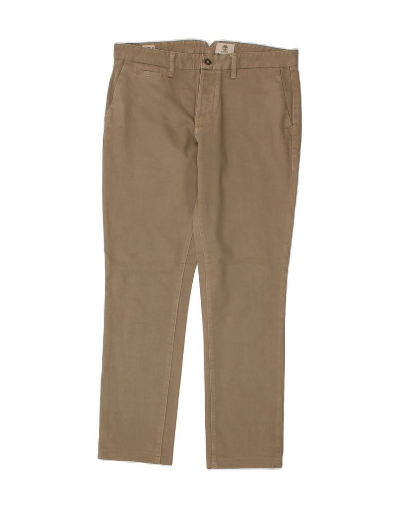 TIMBERLAND Mens Slim Chino Trousers W34 L30 Beige | Vintage Timberland | Thrift | Second-Hand Timberland | Used Clothing | Messina Hembry 