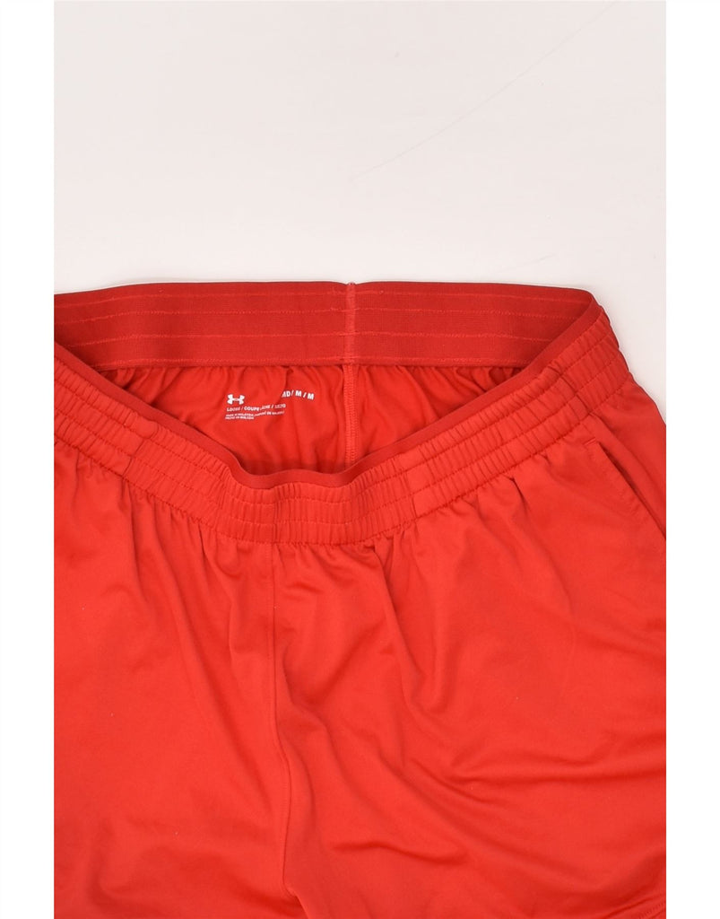 UNDER ARMOUR Mens Graphic Sport Shorts Medium Red Polyester | Vintage Under Armour | Thrift | Second-Hand Under Armour | Used Clothing | Messina Hembry 