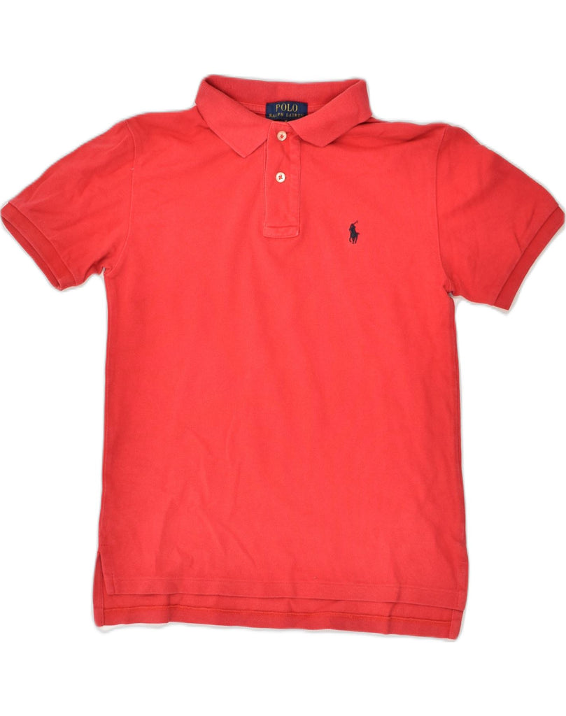 POLO RALPH LAUREN Boys Polo Shirt 10-11 Years Medium  Red Cotton | Vintage Polo Ralph Lauren | Thrift | Second-Hand Polo Ralph Lauren | Used Clothing | Messina Hembry 