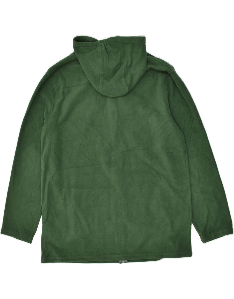 MOUNTAIN WAREHOUSE Mens Hooded Fleece Jacket UK 38 Medium Green Polyester | Vintage Mountain Warehouse | Thrift | Second-Hand Mountain Warehouse | Used Clothing | Messina Hembry 