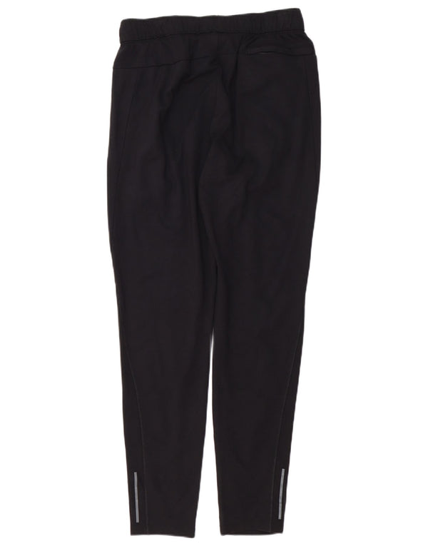 RUSSELL ATHLETIC Mens Tracksuit Trousers Joggers Medium Black Rayon