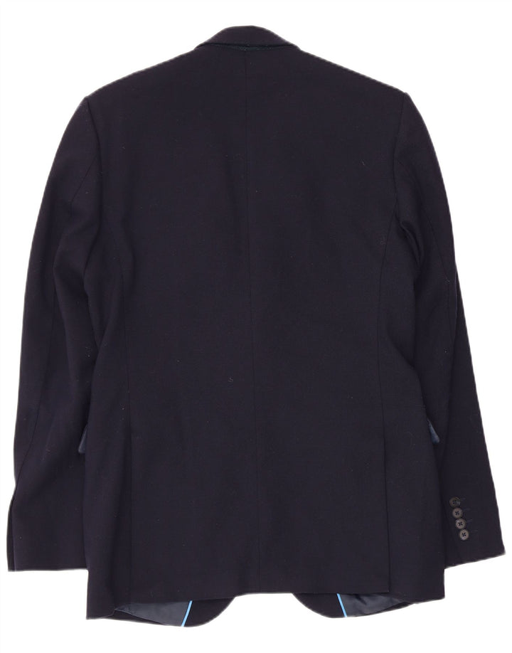Marks & Spencer Mens 2 Button Slim Fit Blazer Jacket UK 38 Medium Navy Blue