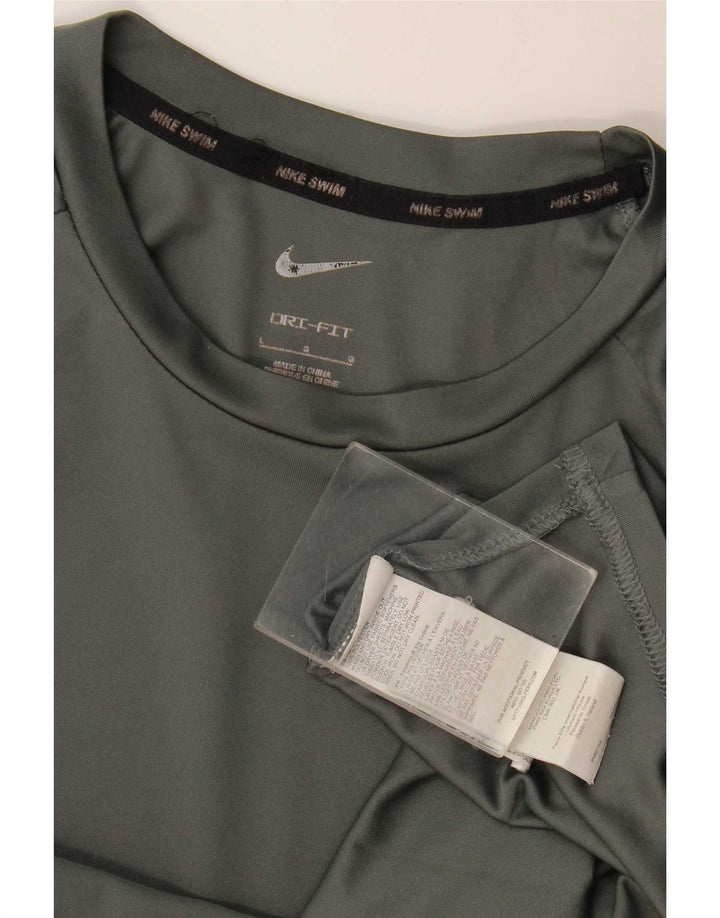 Nike Mens Dri Fit T-Shirt Top Large Grey Polyester