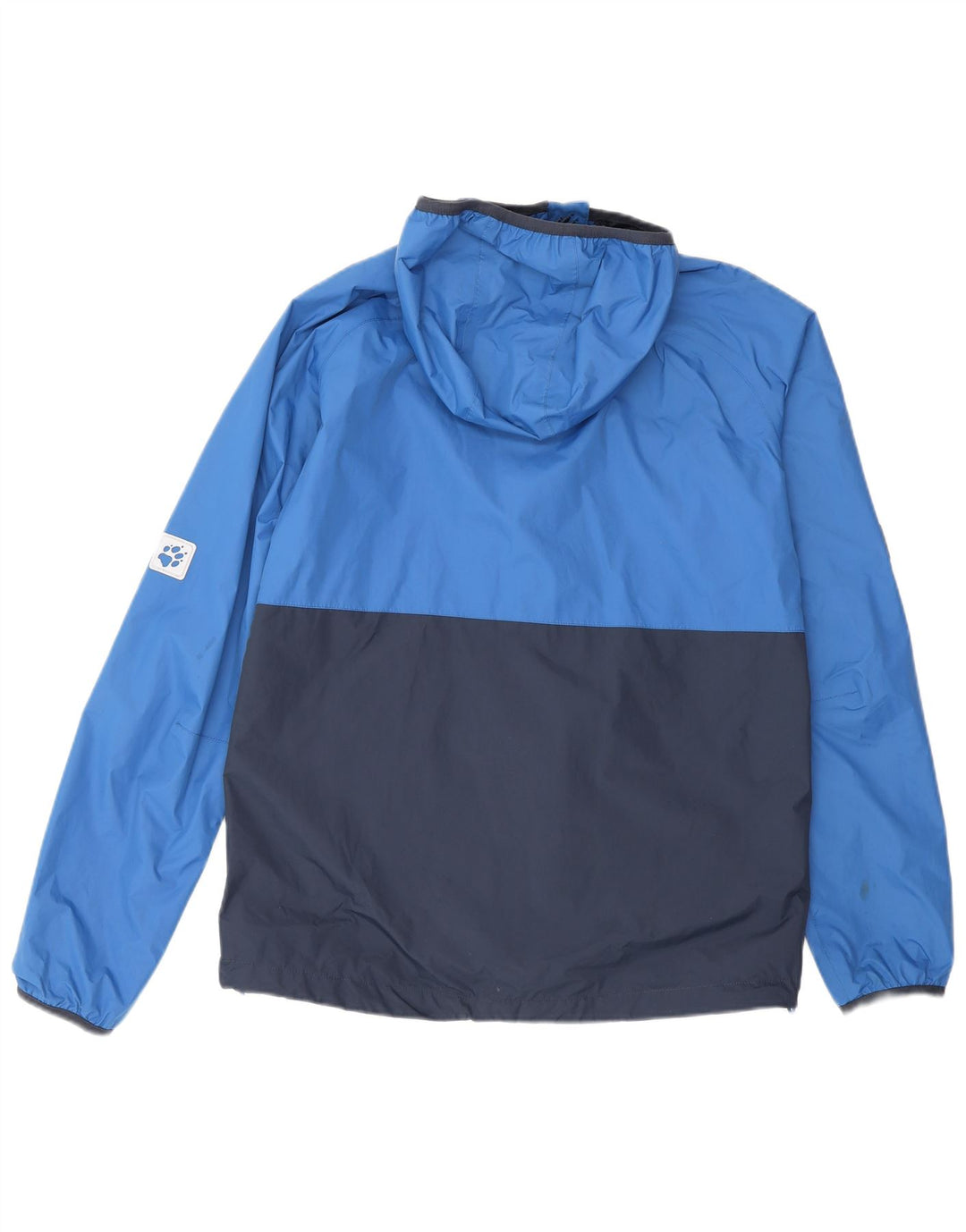 Jack Wolfskin Boys Rain Jacket 15-16 Years Blue Colourblock Polyamide