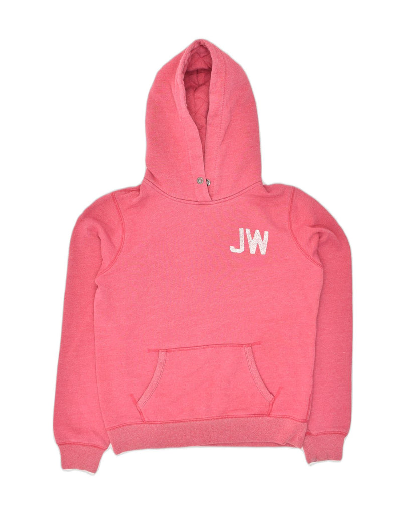 JACK WILLS Womens Zip Hoodie Sweater UK 12 Medium Pink Polyester | Vintage Jack Wills | Thrift | Second-Hand Jack Wills | Used Clothing | Messina Hembry 