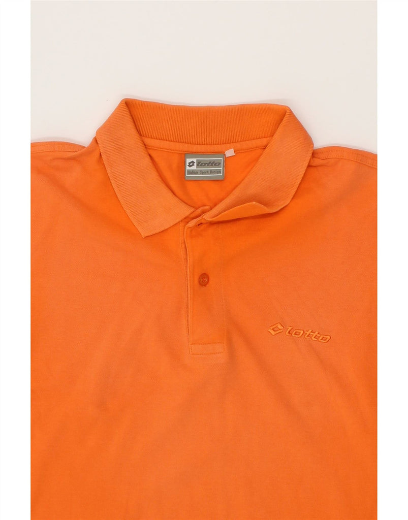 LOTTO Mens Polo Shirt Large Orange Vintage Lotto and Second-Hand Lotto from Messina Hembry 