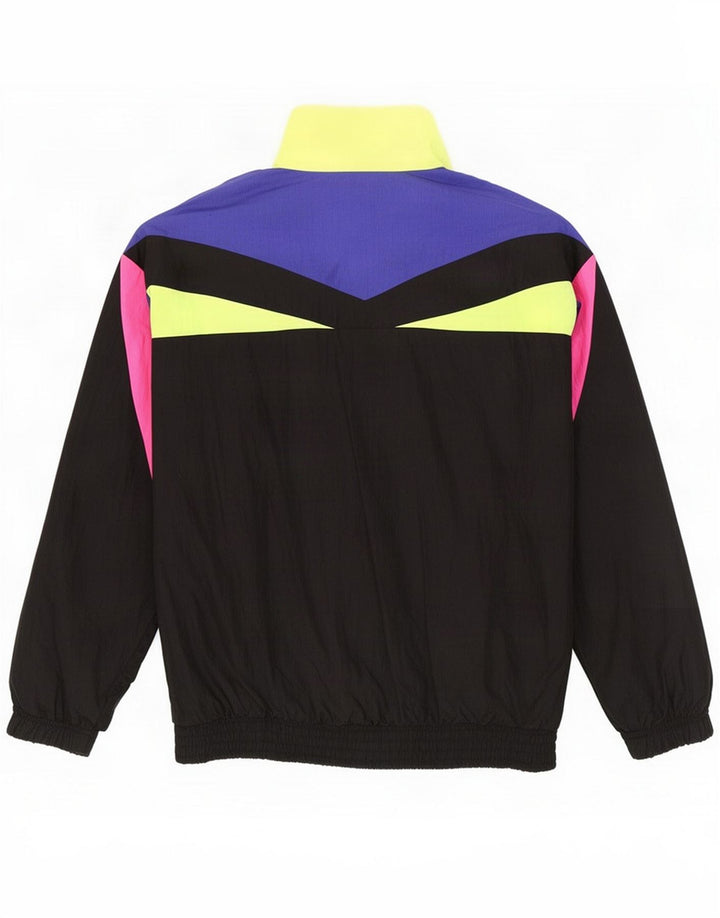 Sergio Tacchini Womens Tracksuit Top Jacket IT 48 XL Black Colourblock