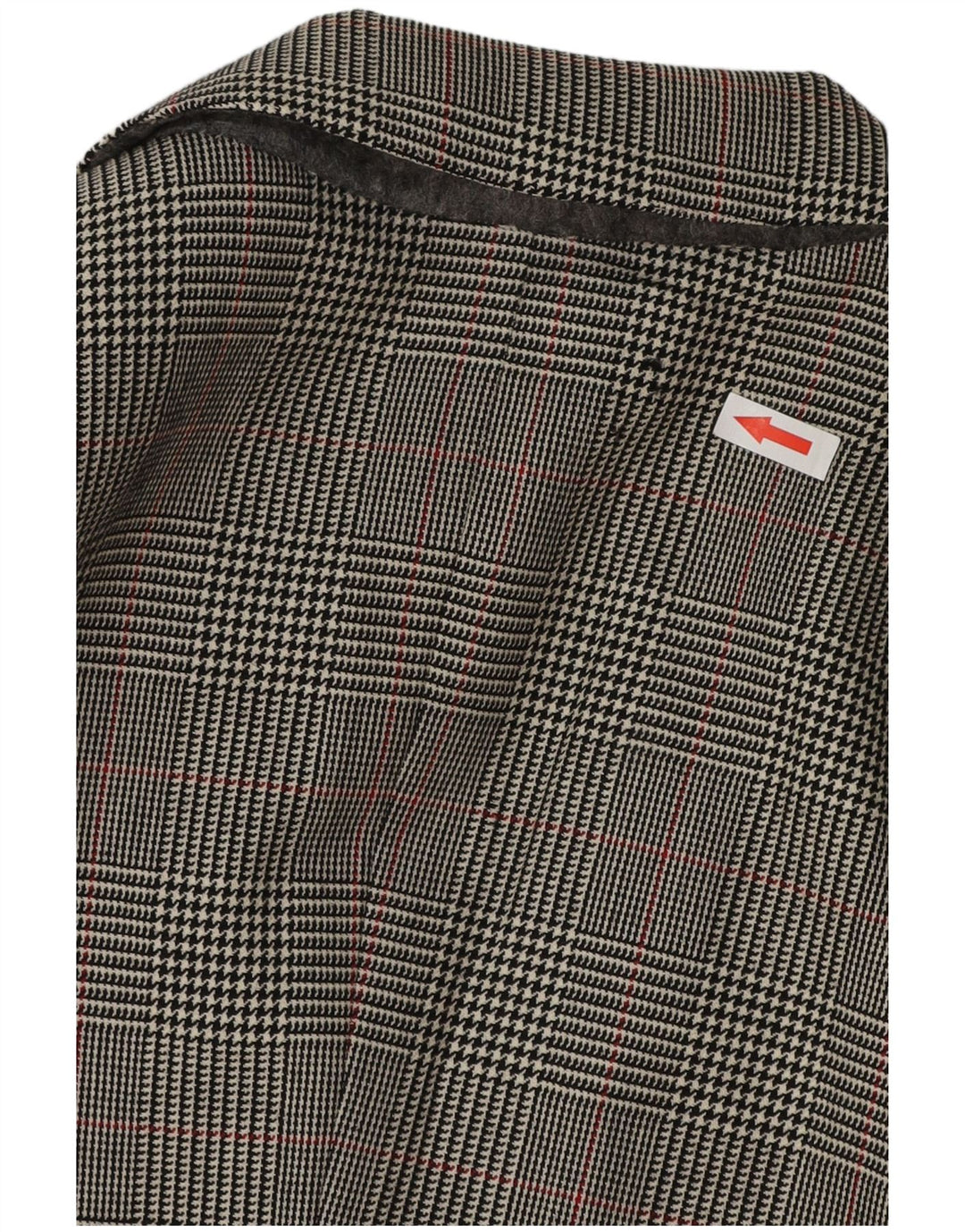 VINTAGE Mens 3 Button Blazer Jacket UK 38 Medium Grey Houndstooth