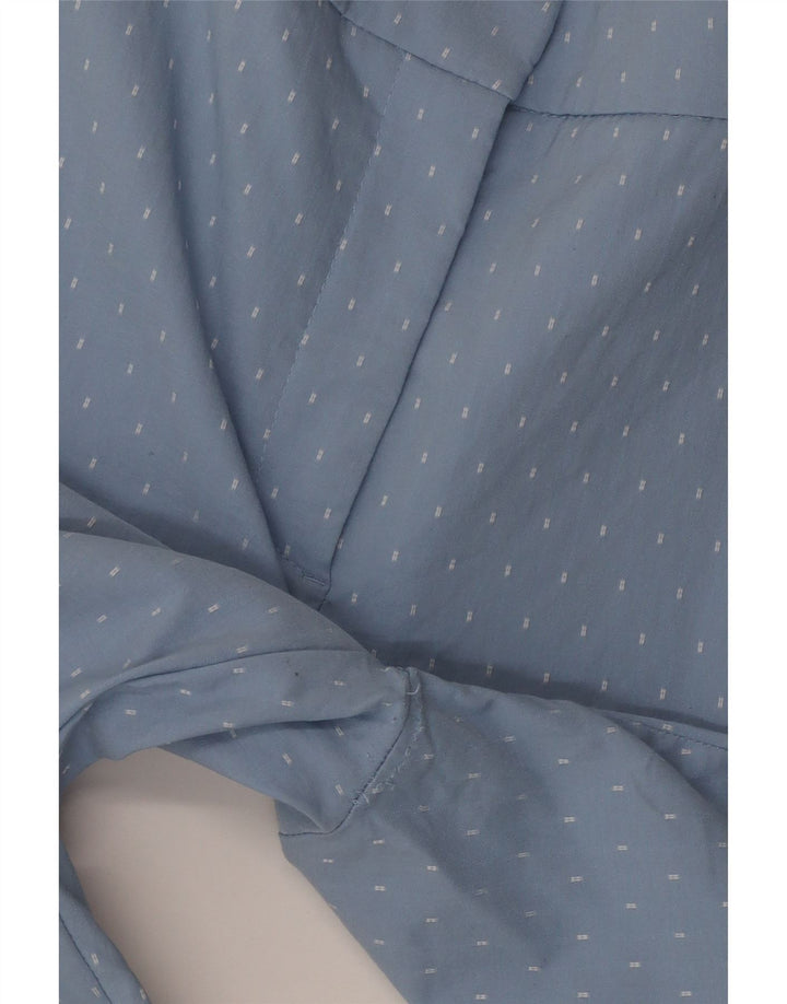 Zara Womens Slim Chino Trousers Large W32 L27 Blue Geometric