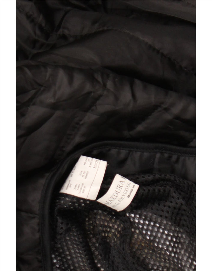 Vintage Mens Racer Jacket UK 40 Large Black Polyester