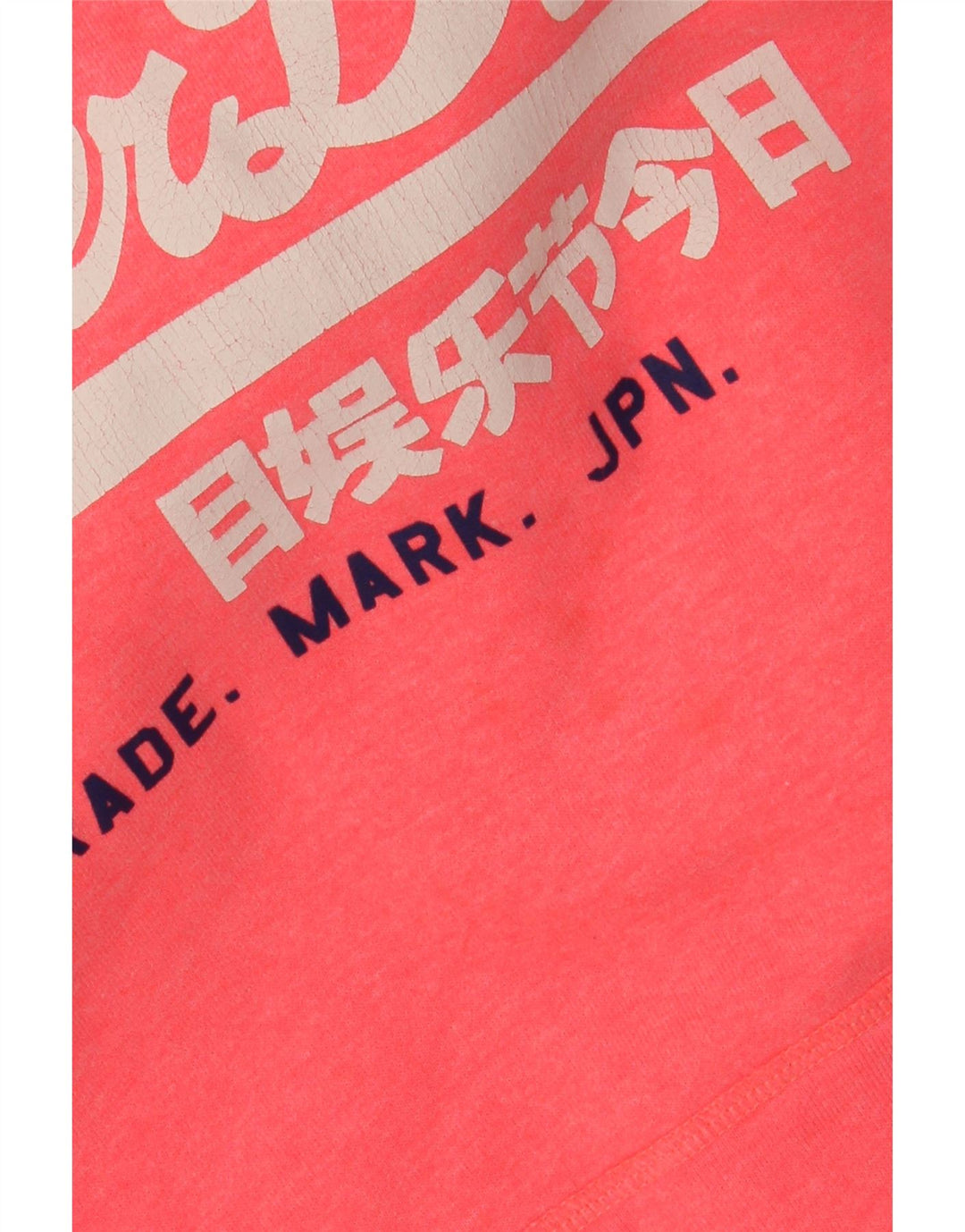 SUPERDRY Womens Graphic Hoodie Jumper UK 16 Large Pink Cotton