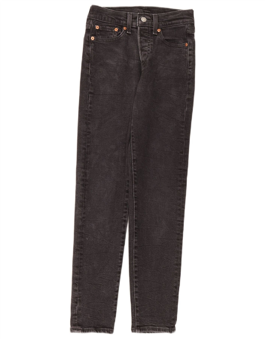 Levi's Womens Slim Jeans W24 L28 Grey Cotton