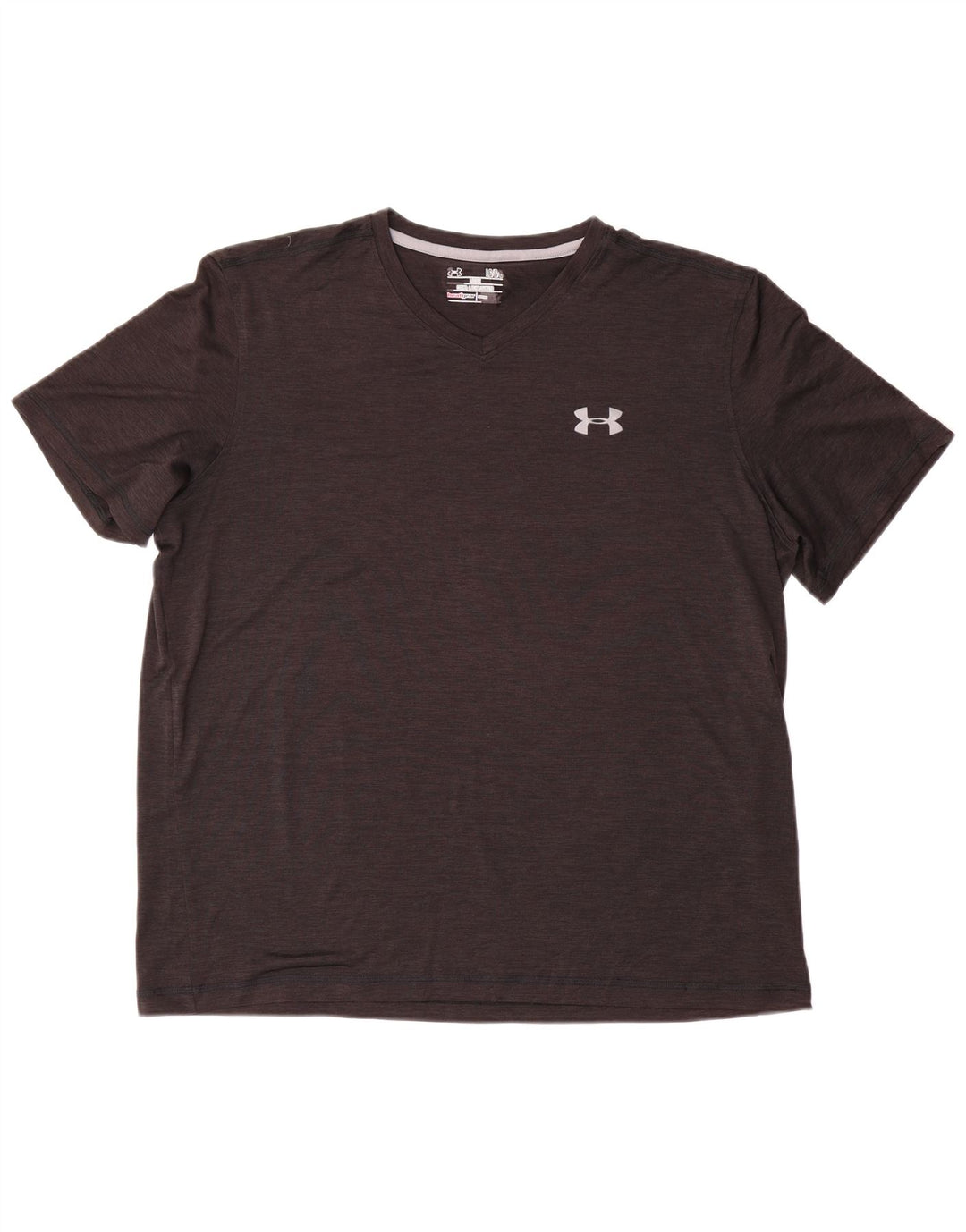 Under Armour Mens Short Sleeve T-Shirt Top Large Black Flecked