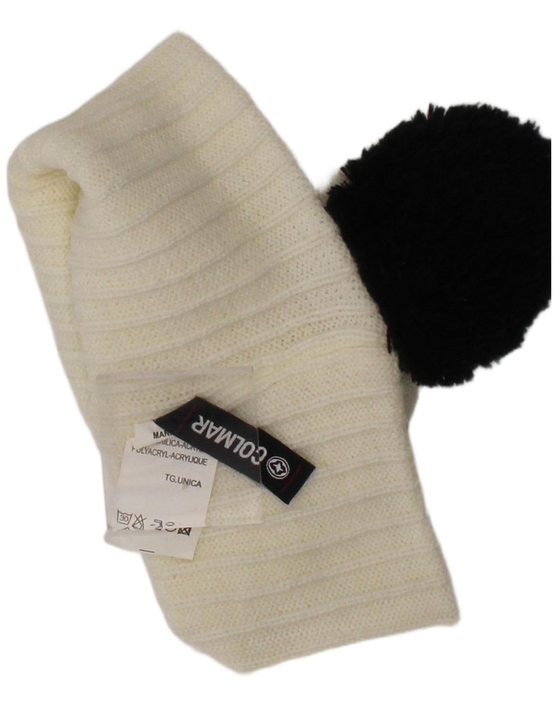 Colmar Womens Knit Beanie Hat One Size Off White Acrylic Winter