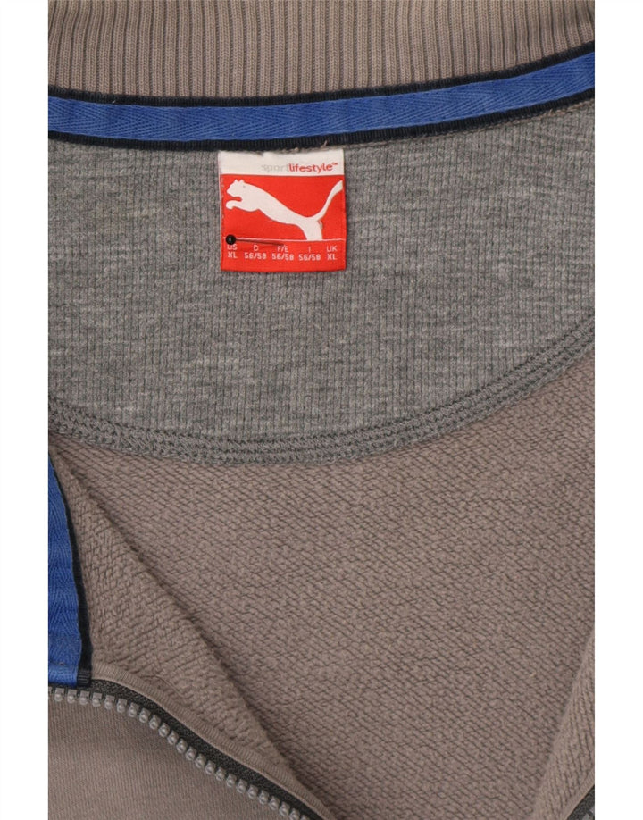 PUMA Mens Tracksuit Top Jacket XL Grey Cotton Vintage Puma and Second-Hand Puma from Messina Hembry 