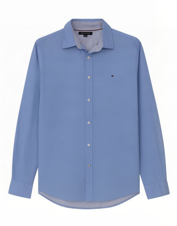 Tommy Hilfiger Mens Shirt Large Blue Cotton