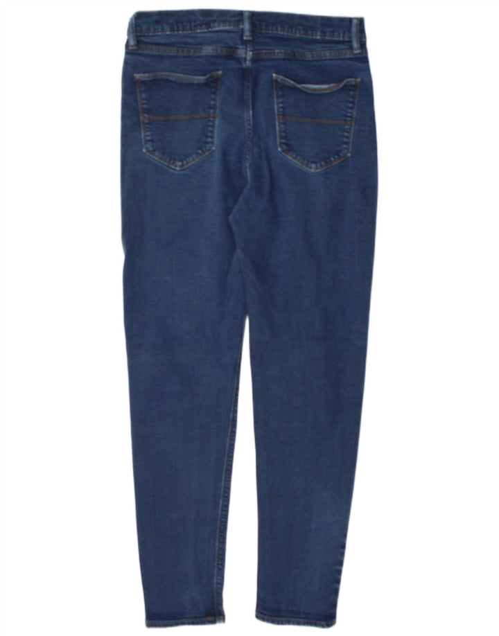 Marks & Spencer Womens Skinny Jeans W32 L30 Navy Blue Cotton