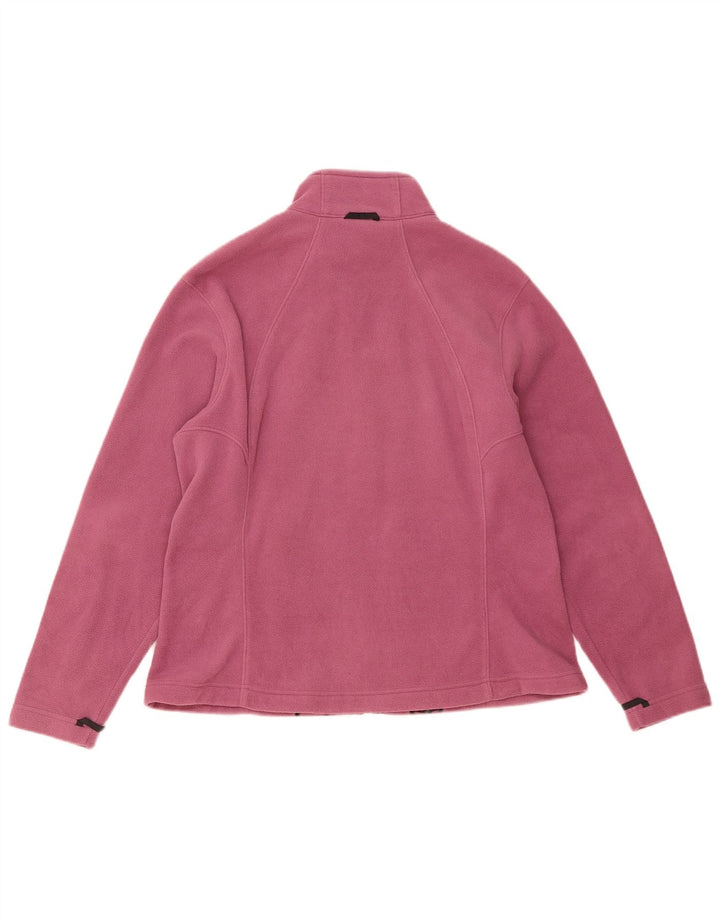 Jack Wolfskin Womens Liner Fleece Jacket UK 18/20 XL Pink Polyester