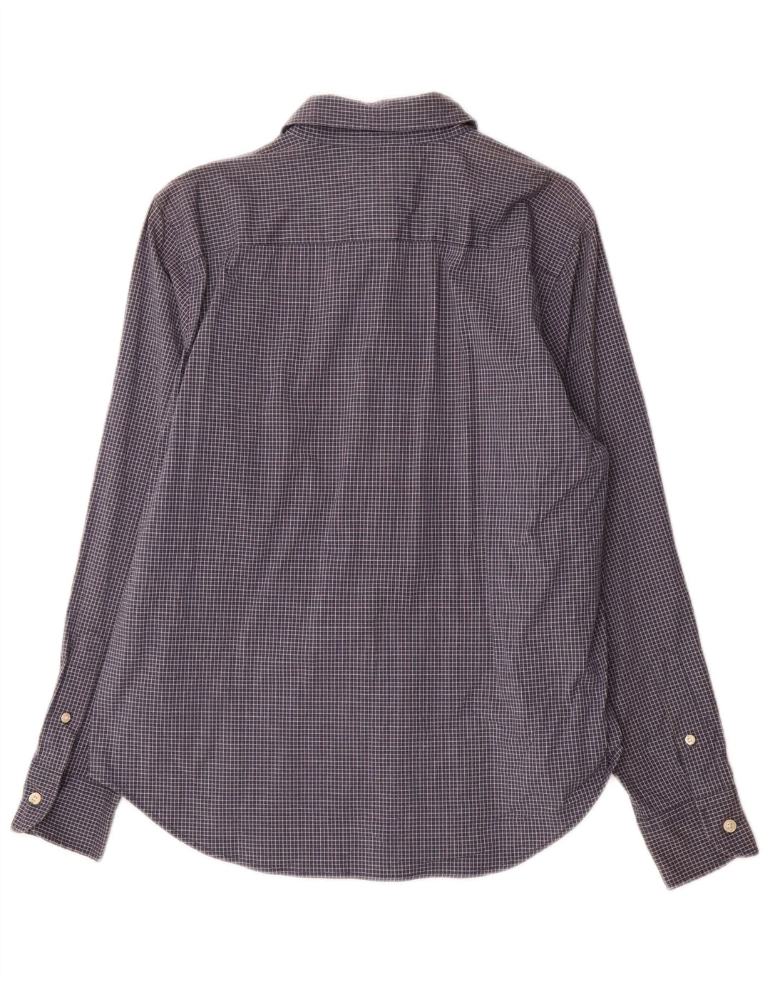 Ralph Lauren Womens Shirt US 12 Large Navy Blue Check Cotton