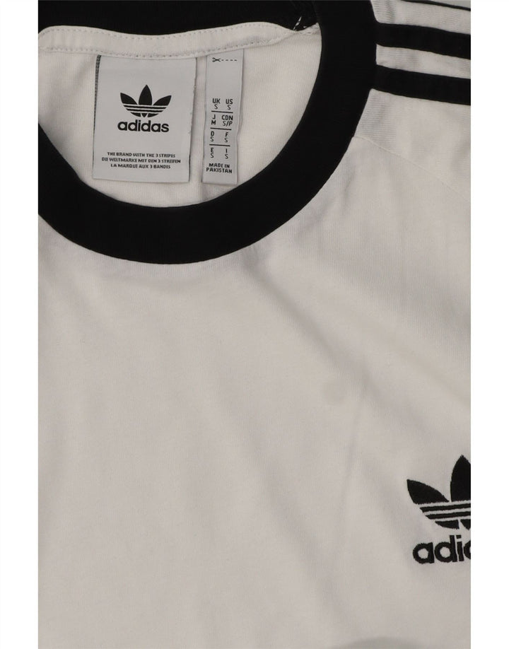 ADIDAS Mens T-Shirt Top Small White