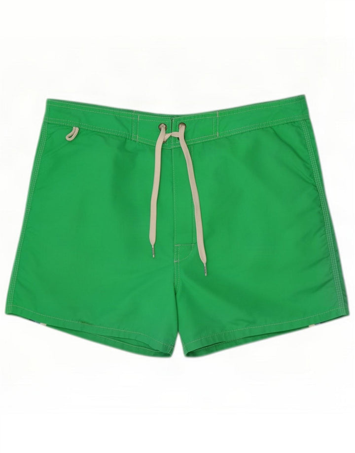 Sundek Mens Swimming Shorts Large Green Nylon