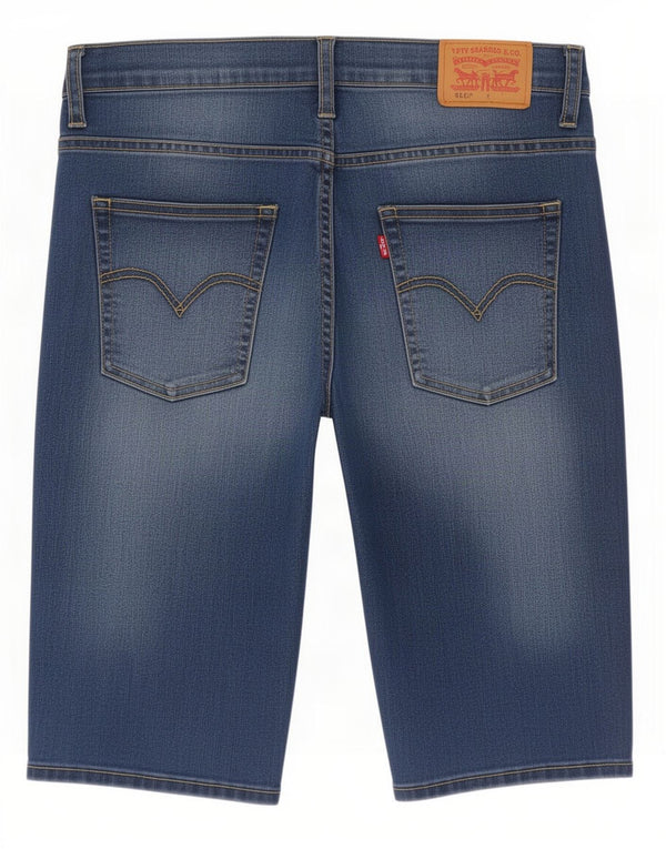 Levi's Boys 511 Slim Fit Denim Shorts 15-16 Years W30 Blue Cotton