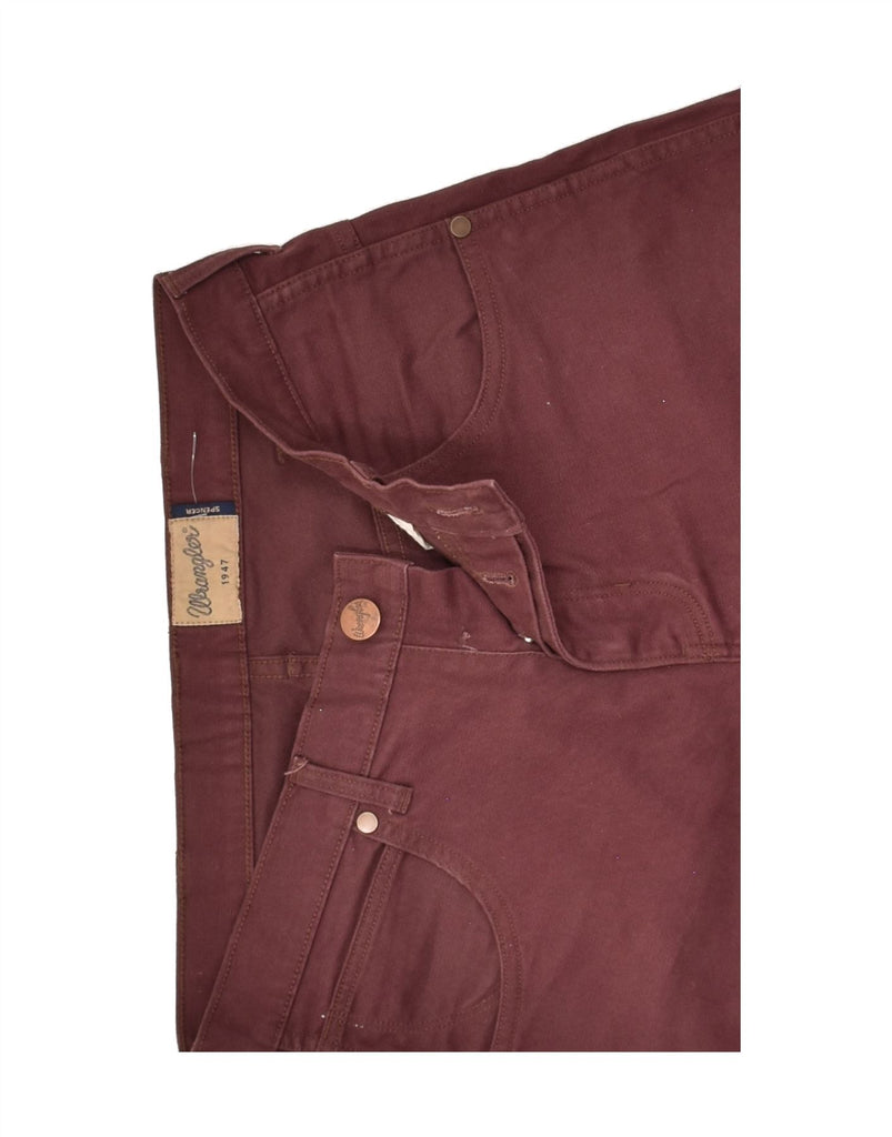 WRANGLER Mens Spencer Straight Casual Trousers W31 L32  Burgundy Cotton | Vintage Wrangler | Thrift | Second-Hand Wrangler | Used Clothing | Messina Hembry 