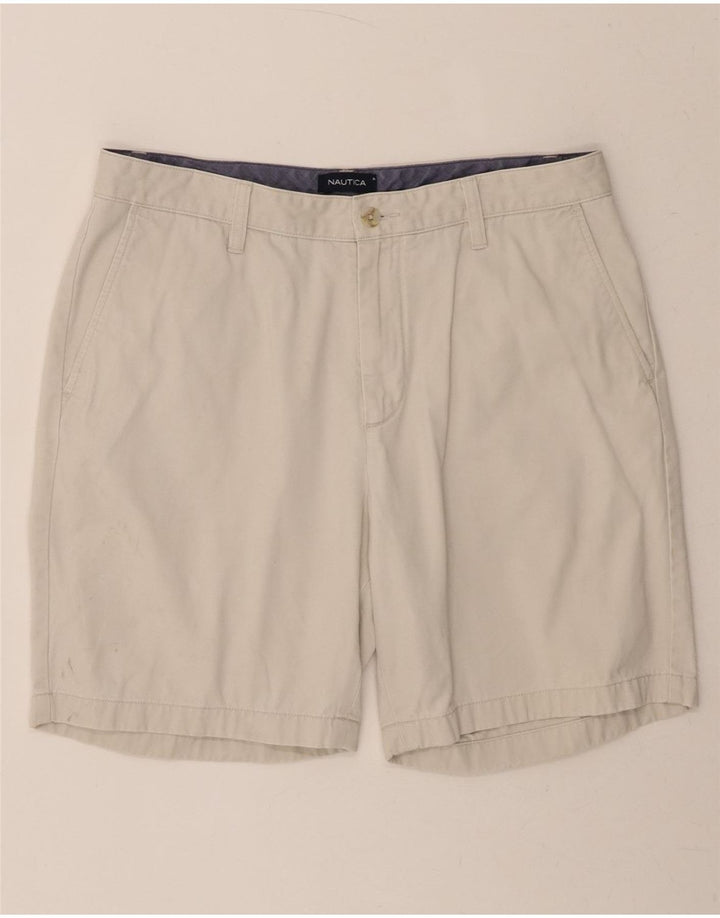 NAUTICA Mens Chino Shorts W34 Large  Beige Cotton Vintage Nautica and Second-Hand Nautica from Messina Hembry 