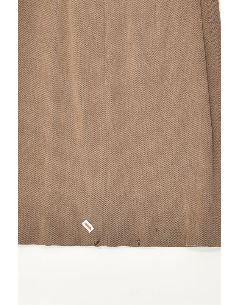 EMPORIO ARMANI Womens Midi Skirt IT 38 XS W24  Brown Virgin Wool | Vintage Emporio Armani | Thrift | Second-Hand Emporio Armani | Used Clothing | Messina Hembry 