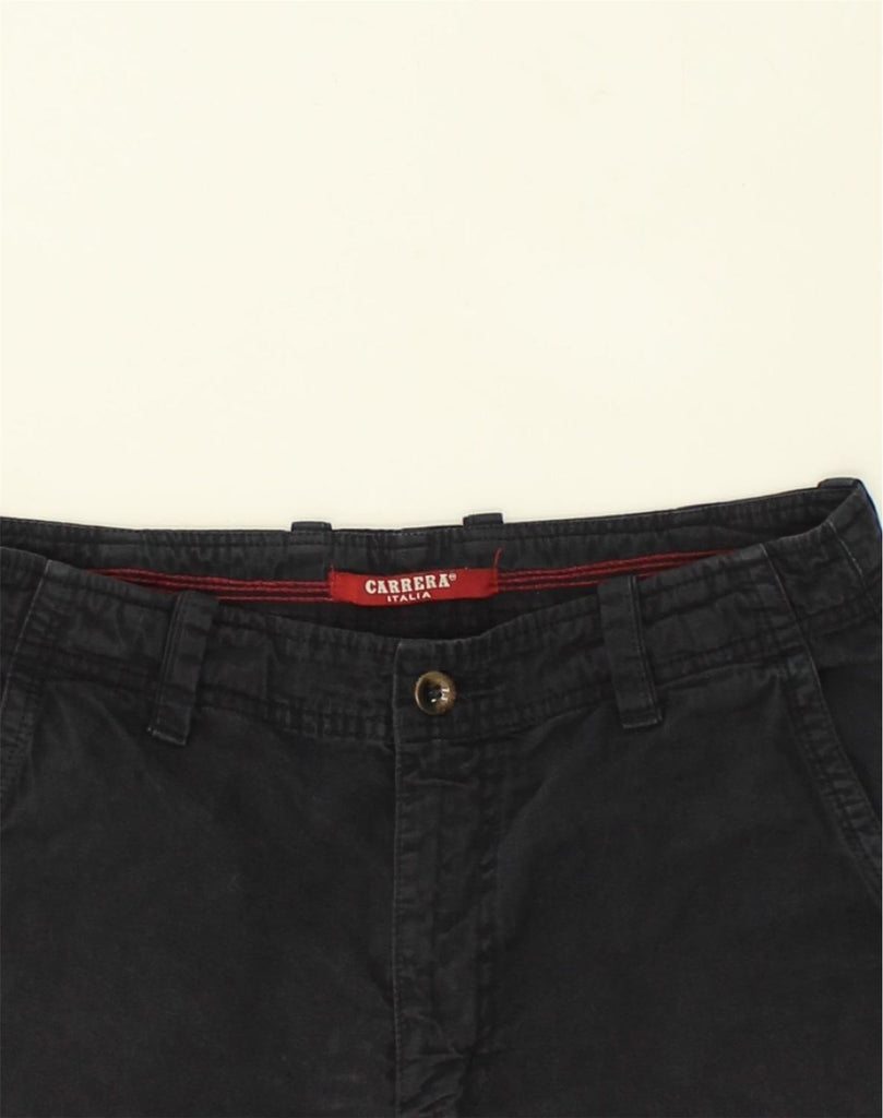 CARRERA Mens Chino Shorts W30 Medium Black Cotton | Vintage Carrera | Thrift | Second-Hand Carrera | Used Clothing | Messina Hembry 