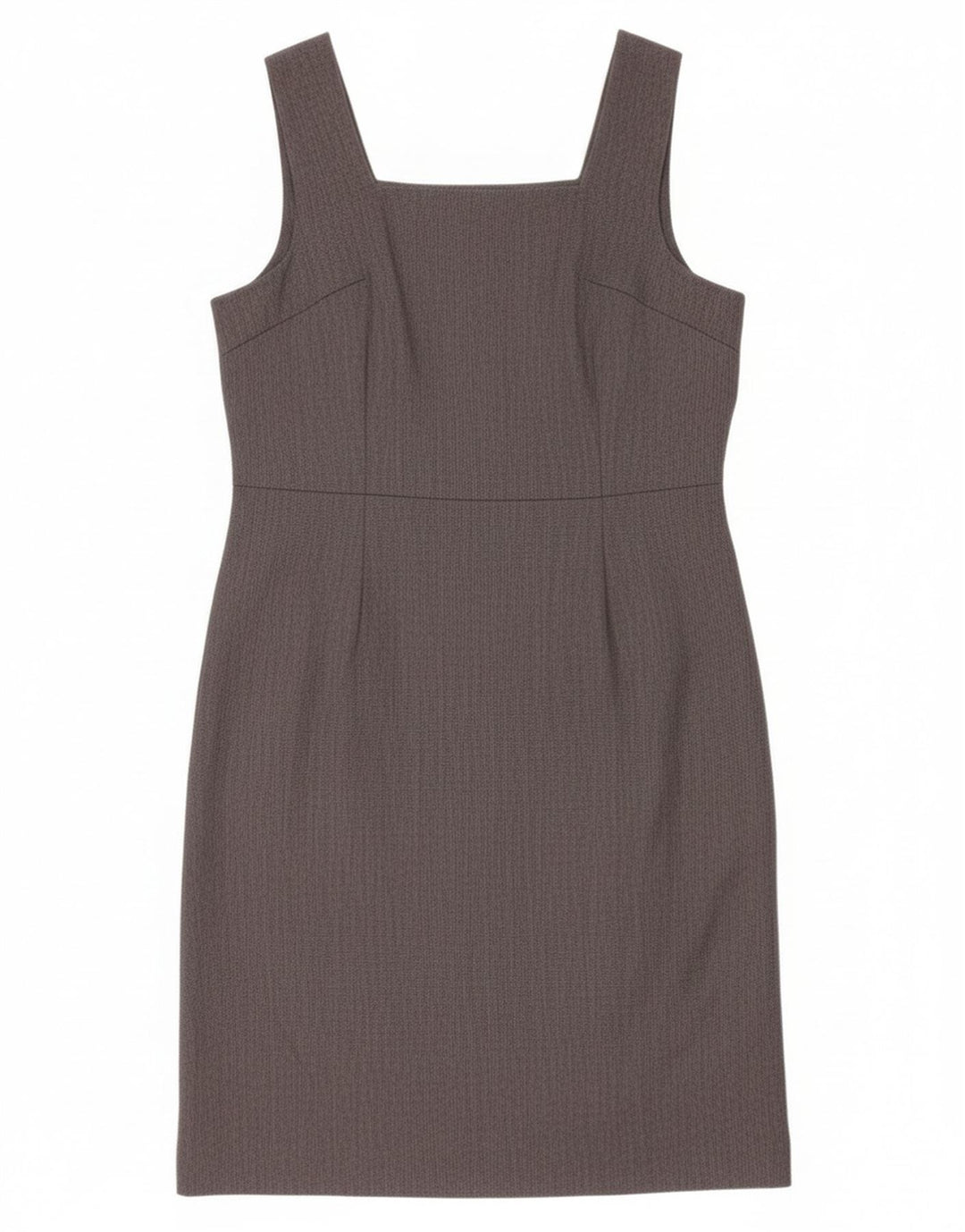 Vintage Womens Sleeveless Sheath Dress UK 12 Medium Grey