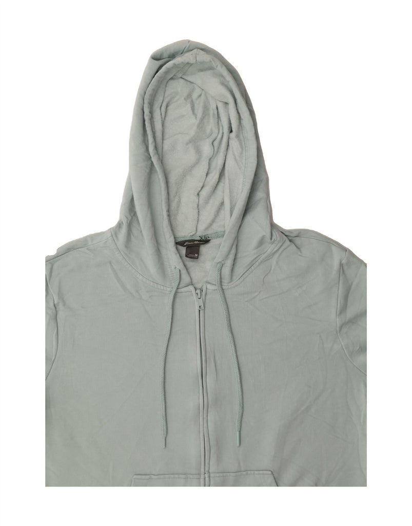 EDDIE BAUER Womens Zip Hoodie Sweater UK 14 Medium Blue Viscose Vintage Eddie Bauer and Second-Hand Eddie Bauer from Messina Hembry 