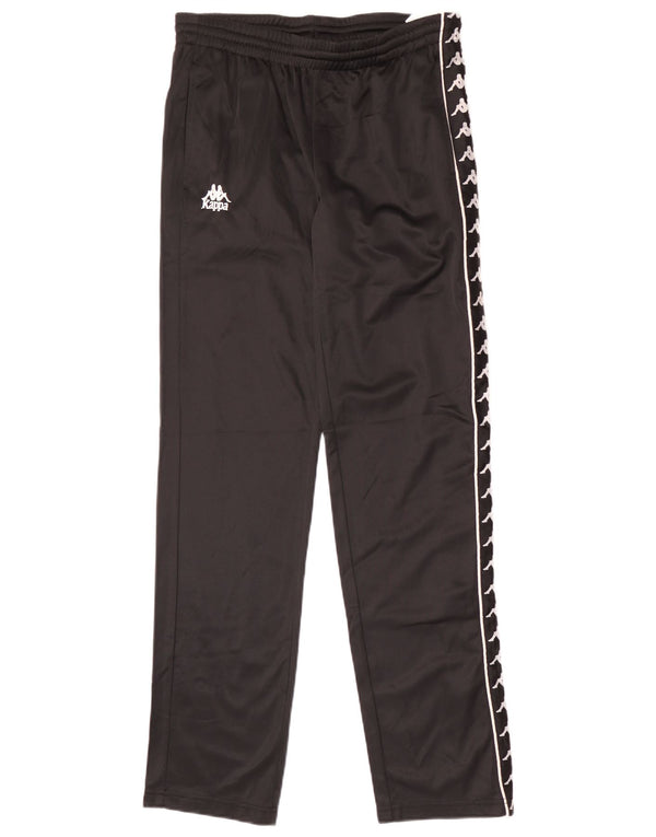 Kappa Mens Graphic Tracksuit Trousers Medium Black Polyester