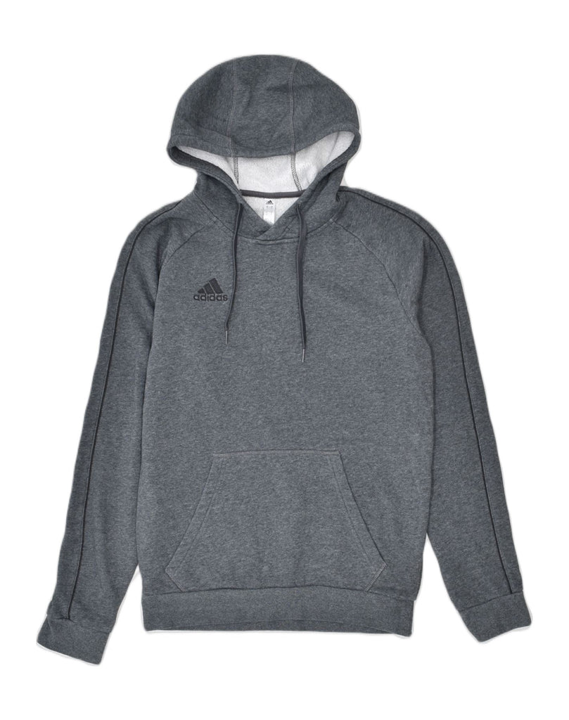 ADIDAS Mens Hoodie Jumper Small Grey Cotton | Vintage | Thrift | Second-Hand | Used Clothing | Messina Hembry 