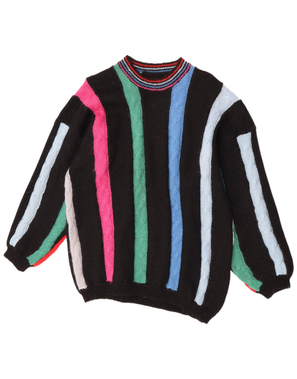 Vintage Womens Crew Neck Jumper Sweater UK 16 Large Multicoloured