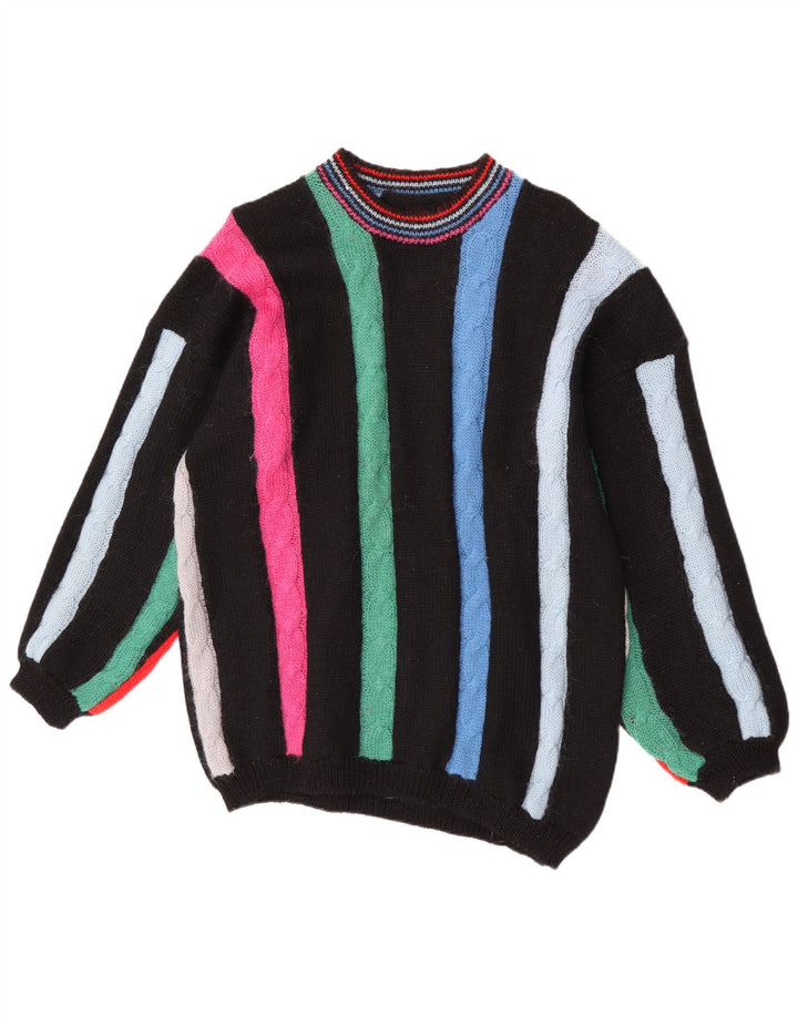 Vintage Womens Crew Neck Jumper Sweater UK 16 Large Multicoloured