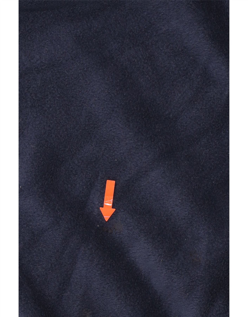 COLUMBIA Mens Zip Neck Fleece Jumper 2XL Navy Blue Polyester Vintage Columbia and Second-Hand Columbia from Messina Hembry 