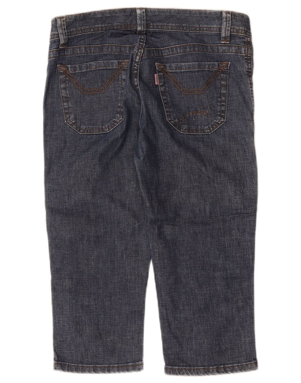 Jeckerson Womens Bermuda Denim Shorts W27 Small Blue Cotton
