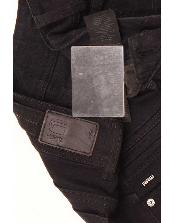 G-Star Womens Midge Saddle Straight Jeans W28 L30 Black Cotton