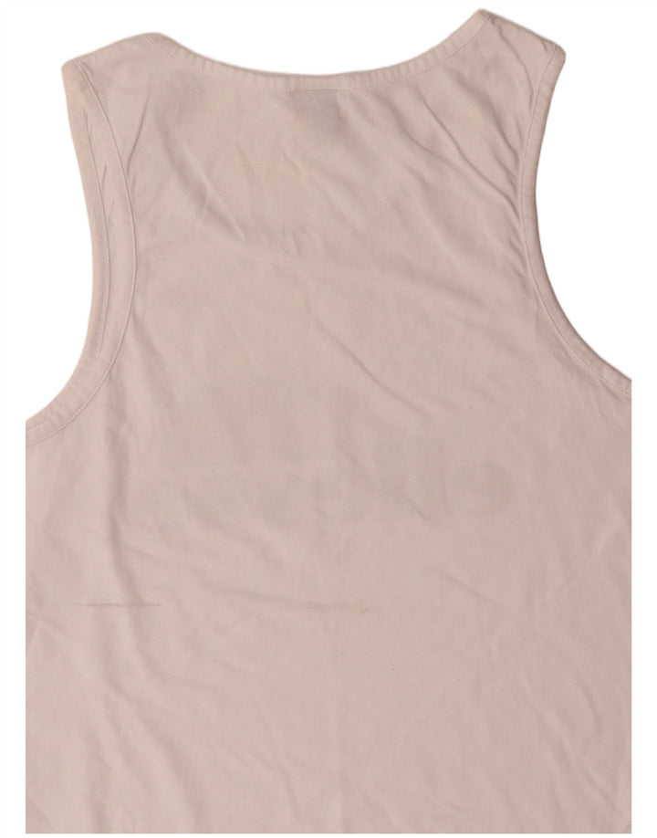 Ellesse Mens Graphic Vest Top Small White Cotton