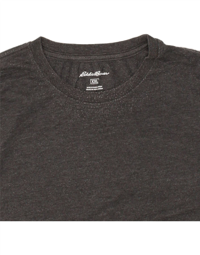 EDDIE BAUER Mens T-Shirt Top 2XL Grey Cotton | Vintage Eddie Bauer | Thrift | Second-Hand Eddie Bauer | Used Clothing | Messina Hembry 