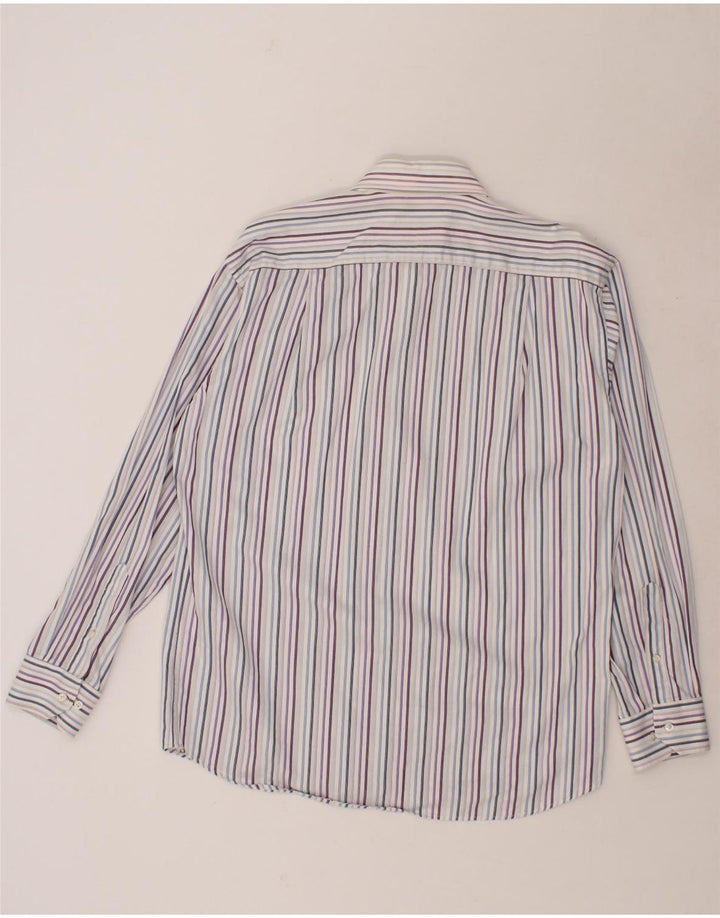 ROCCOBAROCCO Mens Shirt Size 15 1/2 39 Medium Multicoloured Striped Cotton Vintage Roccobarocco and Second-Hand Roccobarocco from Messina Hembry 