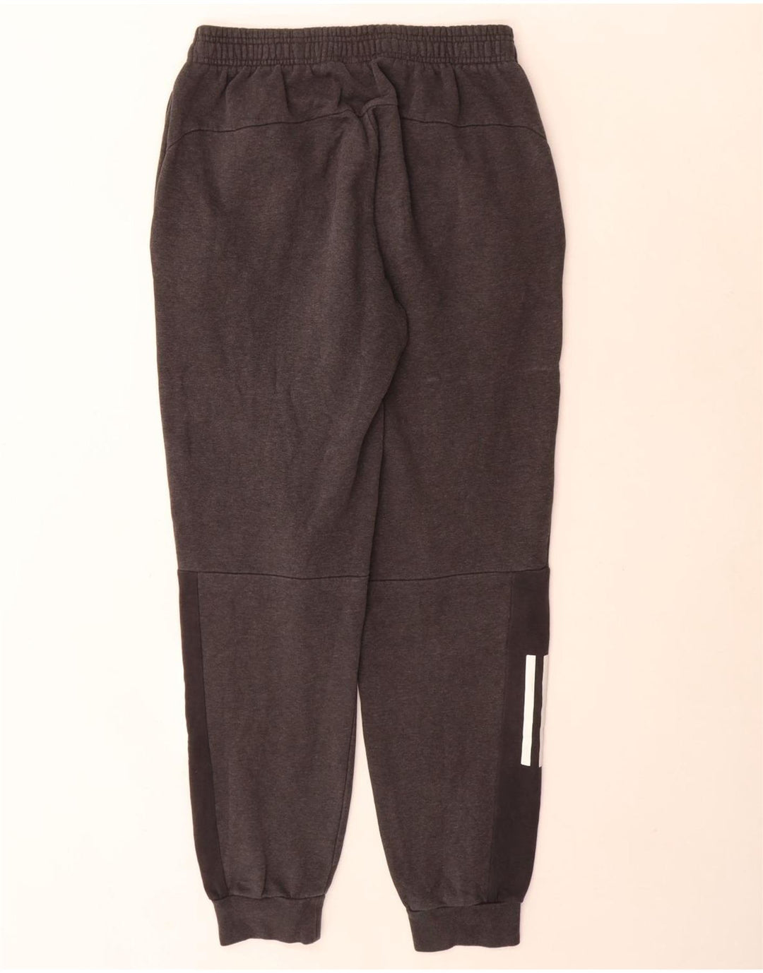 Adidas Mens Tracksuit Trousers Joggers Small Grey Cotton