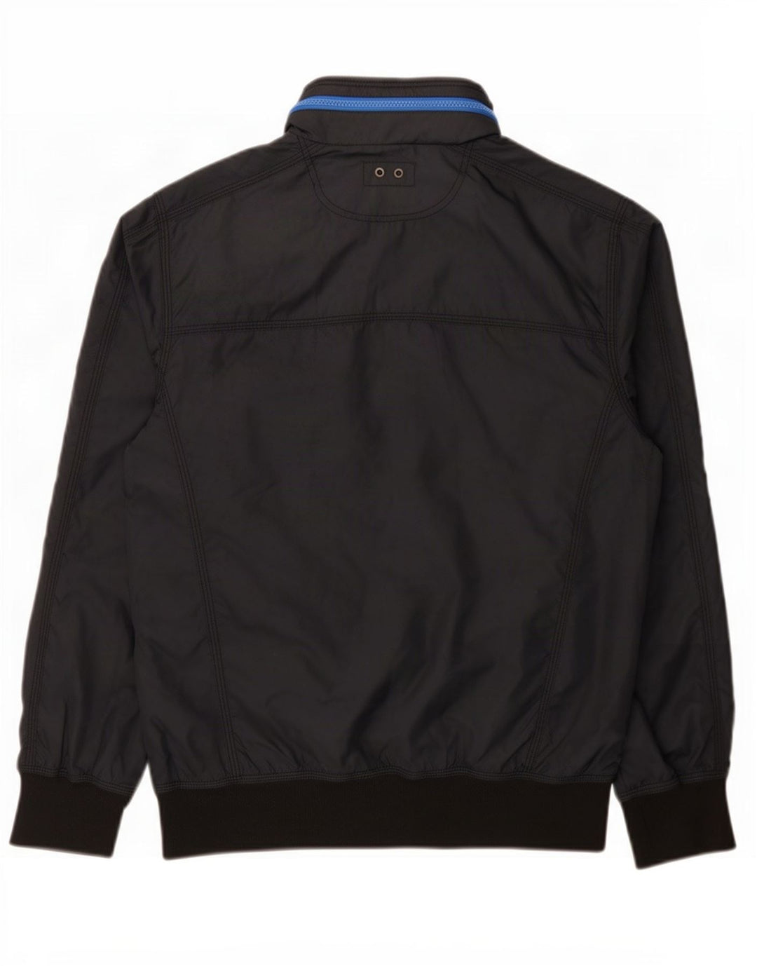 Converse Mens Hooded Bomber Jacket UK 38 Medium Navy Blue Polyester