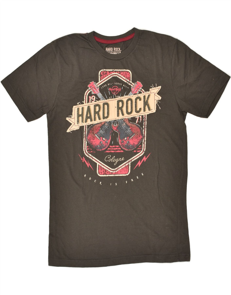 HARD ROCK CAFE Mens Cologne Graphic T-Shirt Top Small Brown Cotton | Vintage Hard Rock Cafe | Thrift | Second-Hand Hard Rock Cafe | Used Clothing | Messina Hembry 