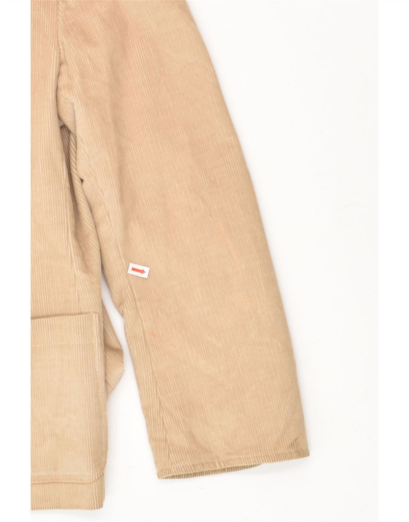 JAEGER Womens Corduroy 2 Button Blazer Jacket UK 16 Large Beige Cotton | Vintage Jaeger | Thrift | Second-Hand Jaeger | Used Clothing | Messina Hembry 