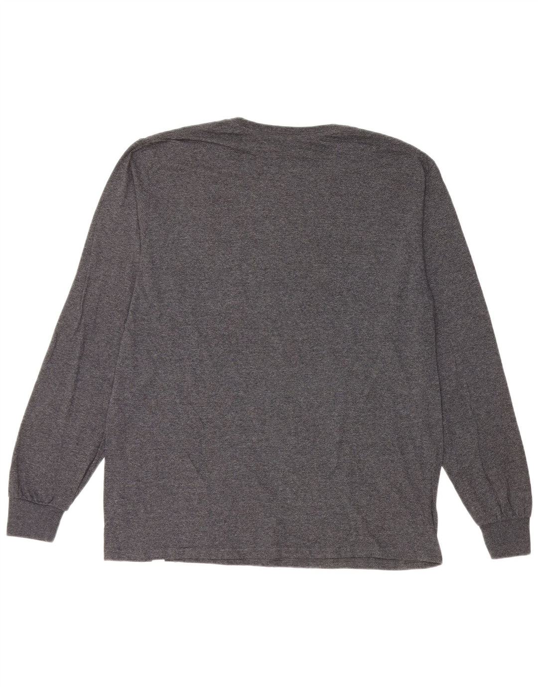 RUSSELL ATHLETIC Mens Top Long Sleeve Large Grey Cotton