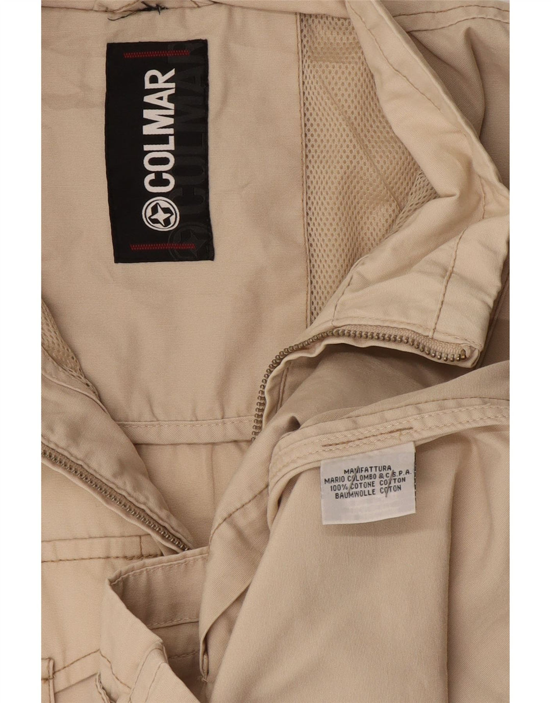 Colmar Mens Utility Gilet UK 42 XL Beige Cotton