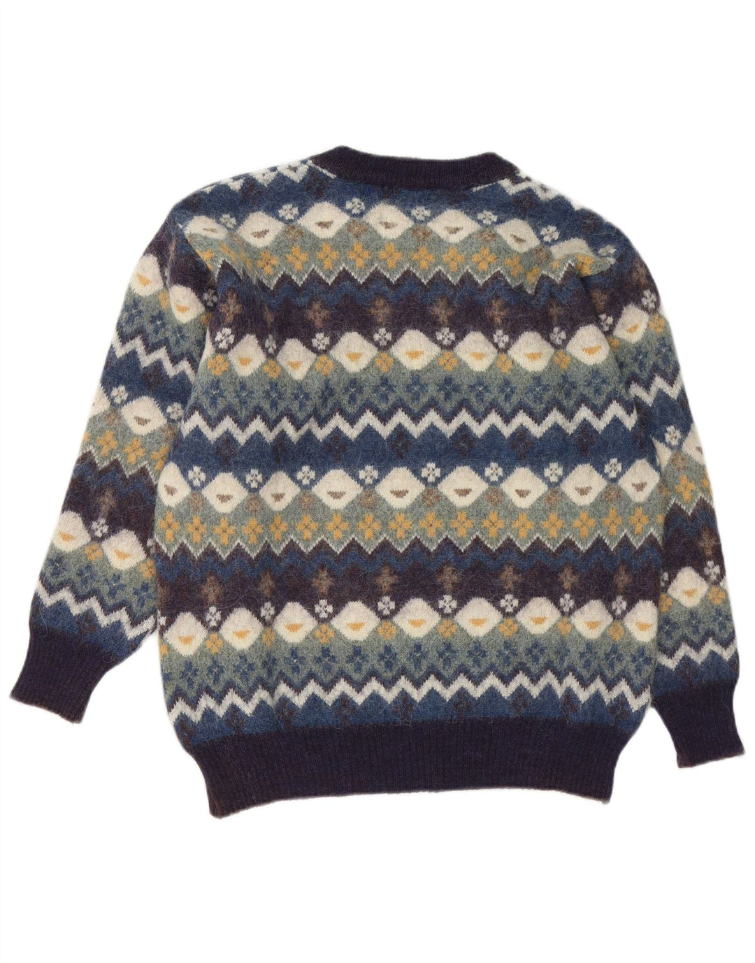 Conte of Florence Mens Crew Neck Jumper Sweater Medium Multicoloured
