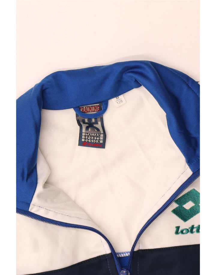 Lotto Boys Graphic Tracksuit Top Jacket 11-12 Years Medium Blue Colourblock